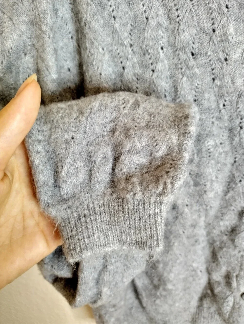 J. Crew Supersoft pointelle bubble-hem cardigan Sz Xs